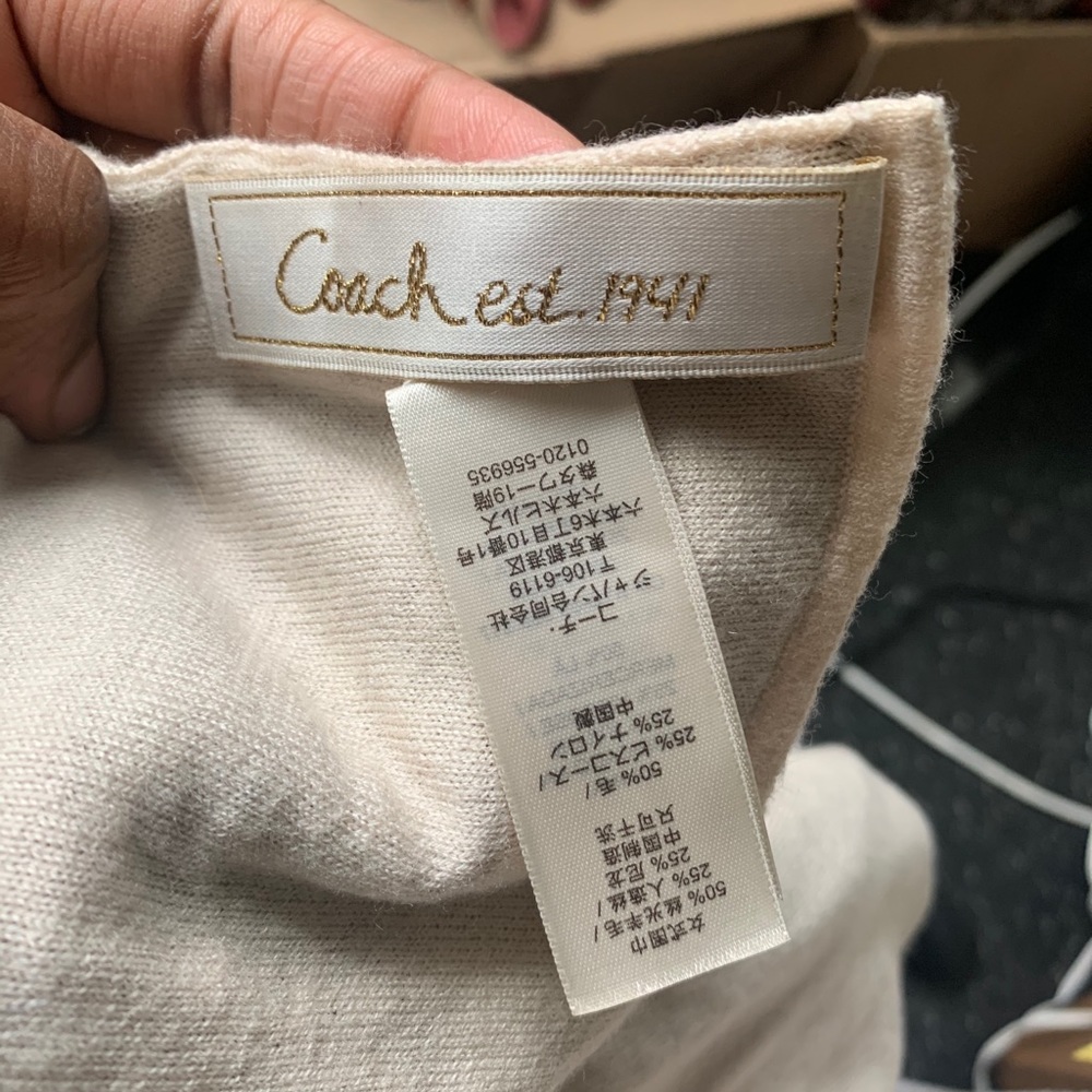 Coach scarf 64 inches - Picture 3 of 5